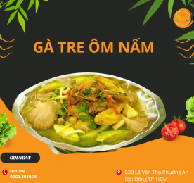 GÀ TRE ÔM NẤM