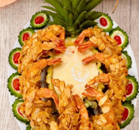 TÔM CHIÊN HẠNH NHÂN SỐT THƠM 