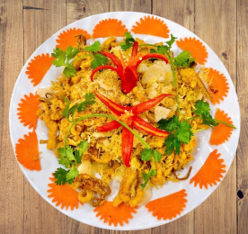 MỰC ỐNG CHÁY CHÀ BÔNG