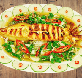 MỰC ỐNG NƯỚNG PATTAYA